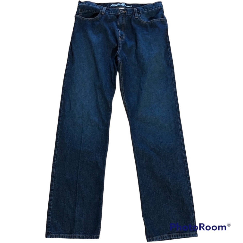 Mens Eddie Bauer Relaxed Fit Specially Dyed Jeans 33x32